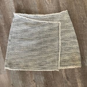 Top Shop Tweed Wrap Mini Skirt
